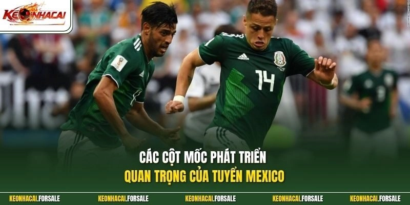 Các cột mốc phát triển quan trọng của tuyển Mexico