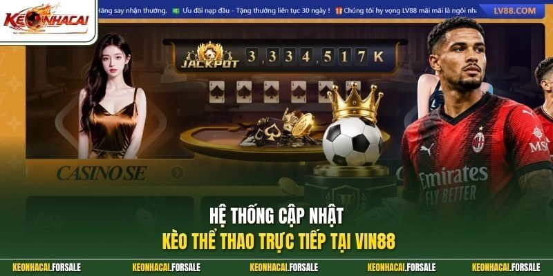 Hệ thống cập nhật kèo thể thao trực tiếp tại Vin88