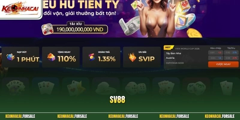SV88 – Điểm Đến Thể Thao Cho Người Đam Mê Tốc Độ Mới 2026