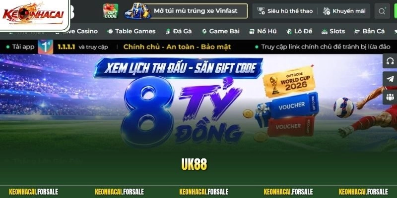 UK88 – Điểm Hẹn Của Người Hâm Mộ Bóng Đá World Cup 2026